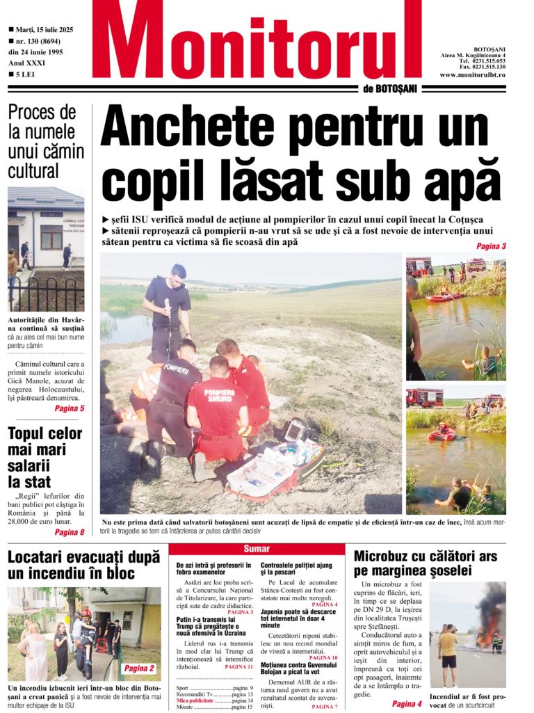 Marți, 15 iulie 2025