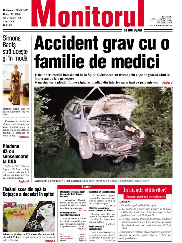 Miercuri, 23 iulie 2025