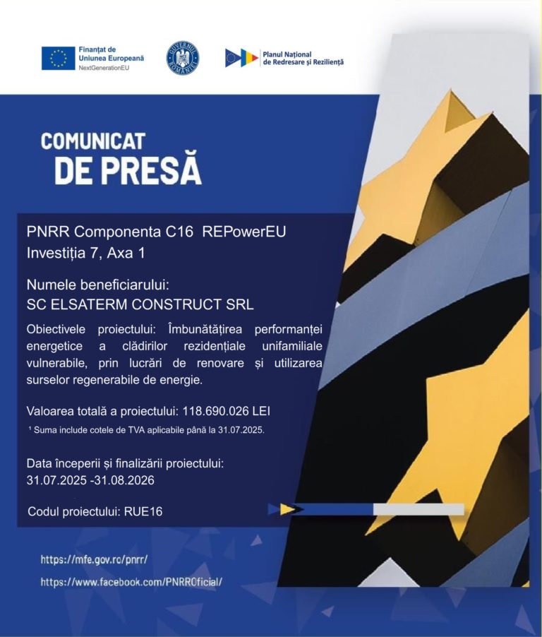 Comunicat de presă