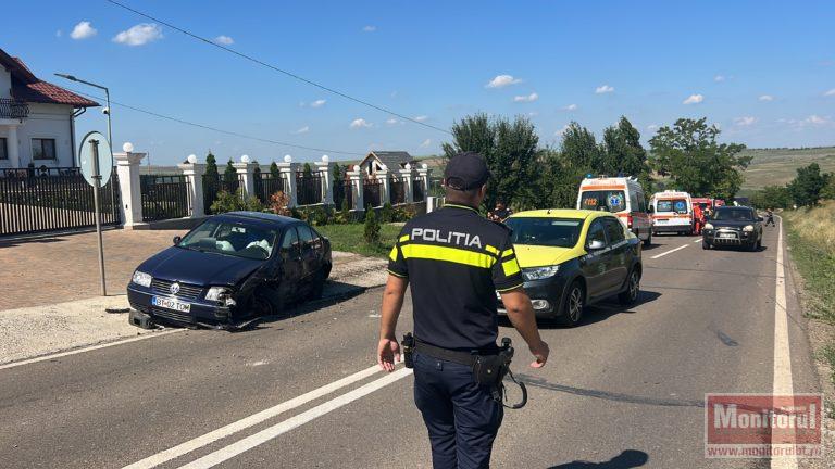 Accident grav în marginea orașului. Doi șoferi au ajuns la spital (VIDEO)