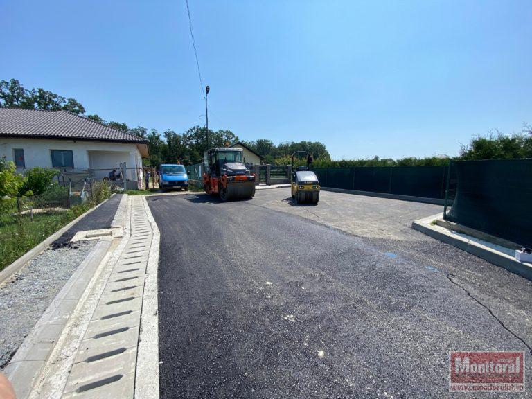 Lucrări aproape de finalizare pe o stradă din municipiu