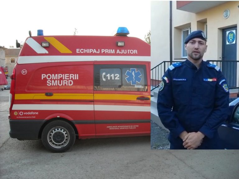 Un gest pentru o viață. Un jandarm a salvat un bărbat aflat în pericol (VIDEO)