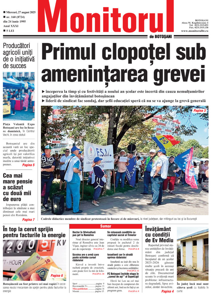Miercuri, 27 august 2025