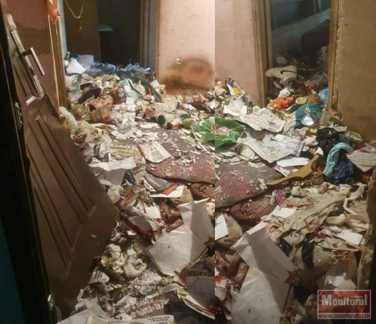 Șocant la Botoșani: apartament transformat în groapă de gunoi