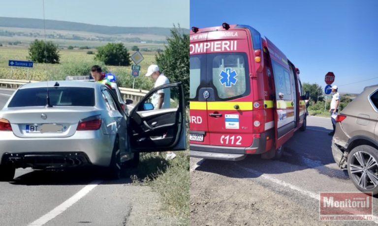 Copil rănit în mașina părinților după o manevră imprudentă