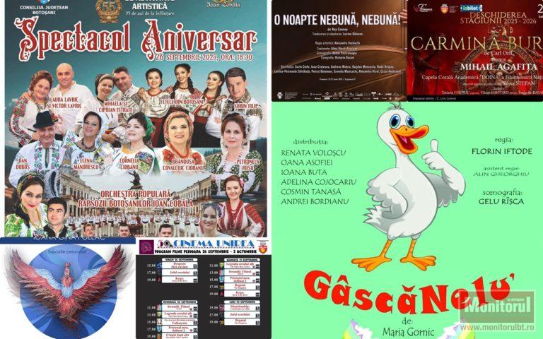 Ce facem în weekend la Botoşani? Lista evenimentelor
