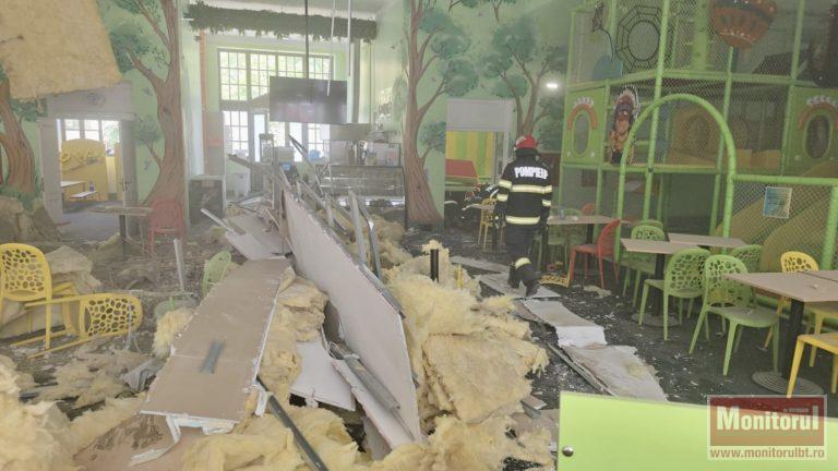 De la distracție la groază: tavan prăbușit peste copii la o petrecere în Botoșani. Măsuri drastice împotriva administratorului (VIDEO)