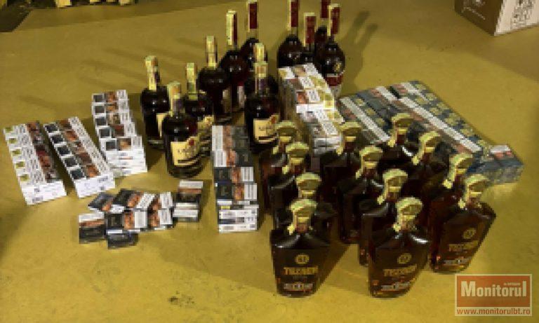 Țigări și alcool fără acte, confiscate de polițiștii de frontieră botoșăneni