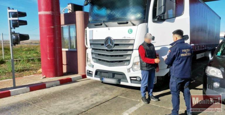 Ghinion la frontieră. Șofer român prins cu camionul “interzis” în țară