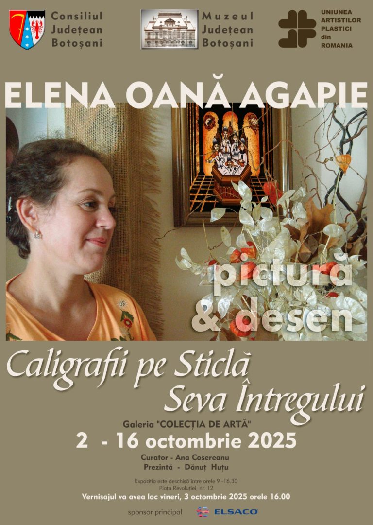 Pictură pe sticlă și simboluri tradiționale, într-o expoziție unică la Botoșani