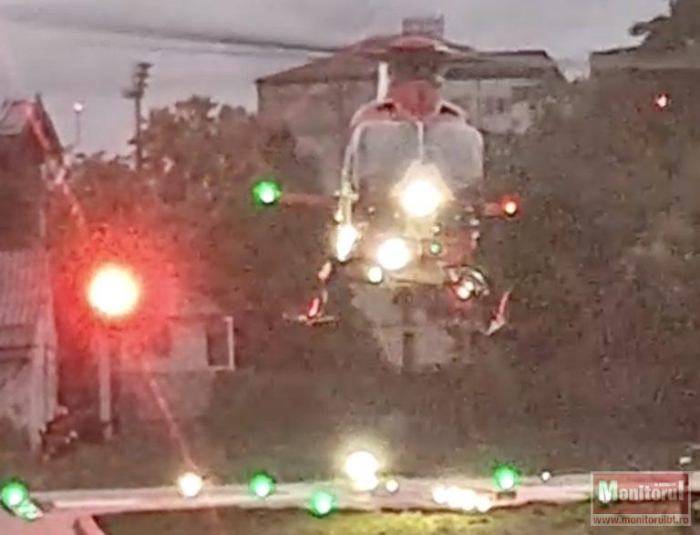 Elicopter chemat de urgență duminică seară  la Botoșani (VIDEO)