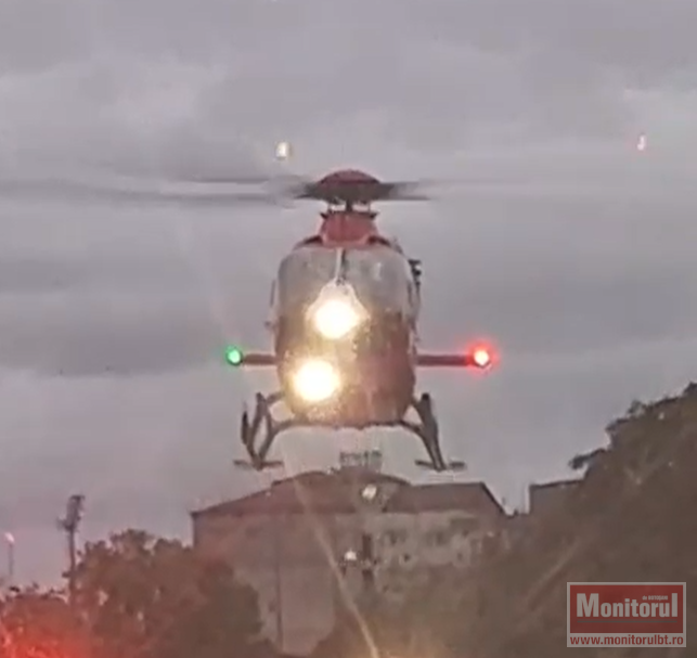 Prima decolare nocturnă de pe heliport. Pentru aterizări mai trebuie vreo cinci ani.