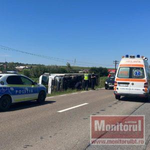 TIR de 40 de tone răsturnat de o viespe (VIDEO)