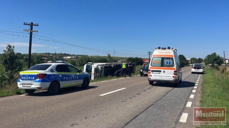 TIR de 40 de tone răsturnat de o viespe (VIDEO)