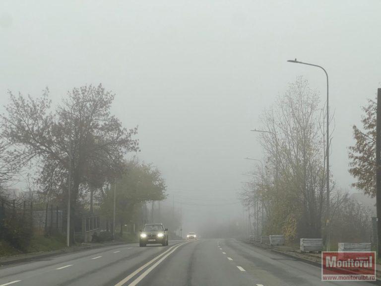 Dimineață cu ceață puternică în nordul județului (VIDEO)