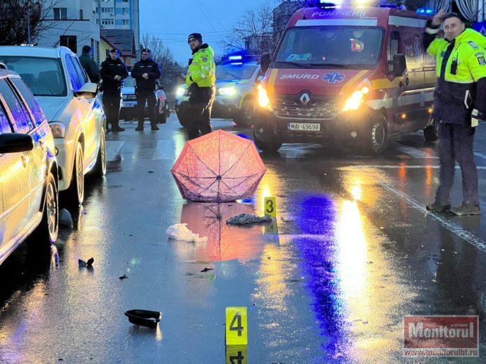 Femei spulberate pe trecere de o șoferița de 19 ani. Iluminatul stradal nu era pornit (VIDEO)