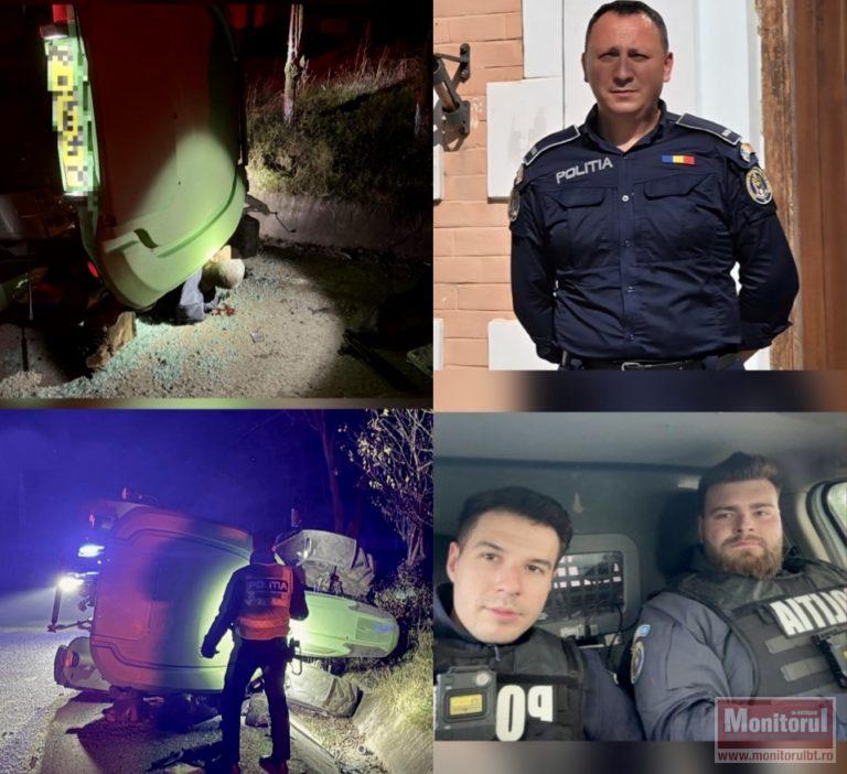 Bărbat prins sub un tractor, salvat de polițiștii din Darabani