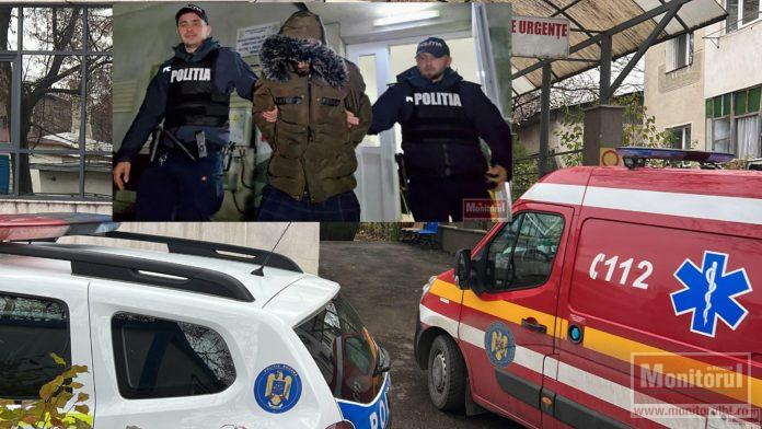 Mamă minoră şi fetiţa de trei luni bătute de tată. Agresorul săltat de poliţişti (VIDEO)