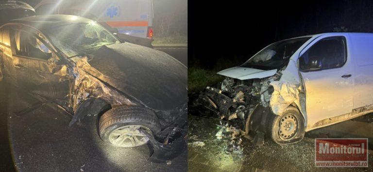 Accident grav provocat de șoferul unui BMW. Un bărbat a ajuns la spital