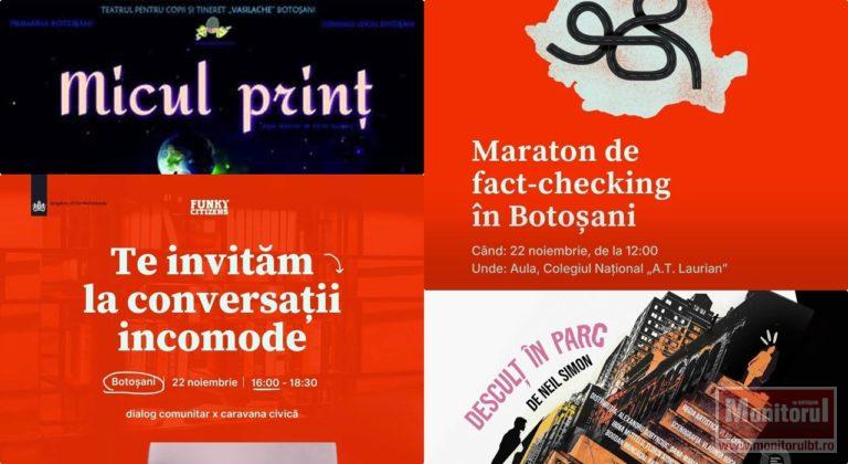 Ce facem în weekend la Botoşani? Lista evenimentelor