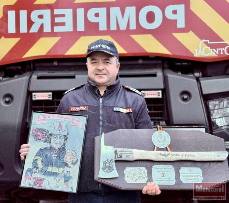 Ultima alarmă după trei decenii de foc: un pompier botoșănean își încheie cariera cu fruntea sus