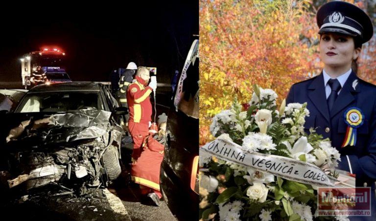 Polițiștii botoșăneni își plâng colega la un an de la accidentul fatal: “misiunea ta este alta acum” (VIDEO)