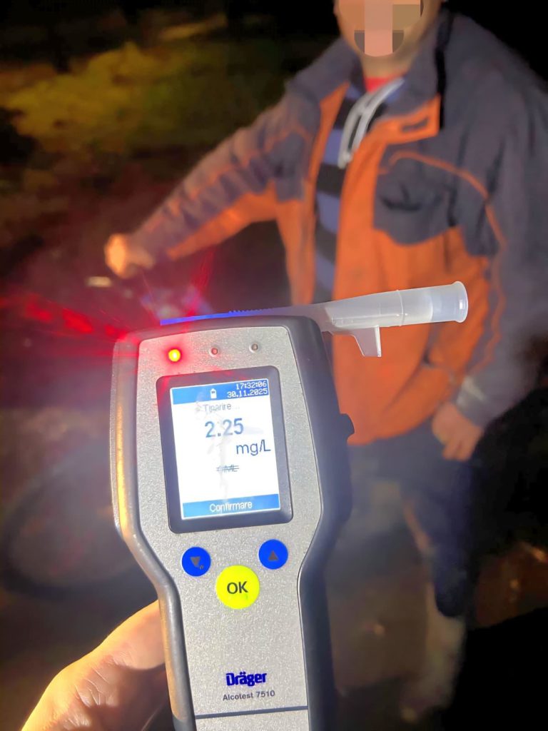 1 Decembrie sub semnul abaterilor rutiere. Şofer băut la Darabani, vitezoman la Cândești și 2,25 alcoolemie la Dorohoi