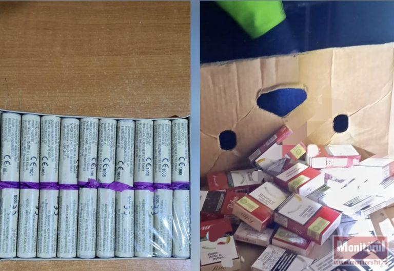 Contrabandă de sezon: petarde, băutură și țigări confiscate de polițiști în prag de sărbători (VIDEO)