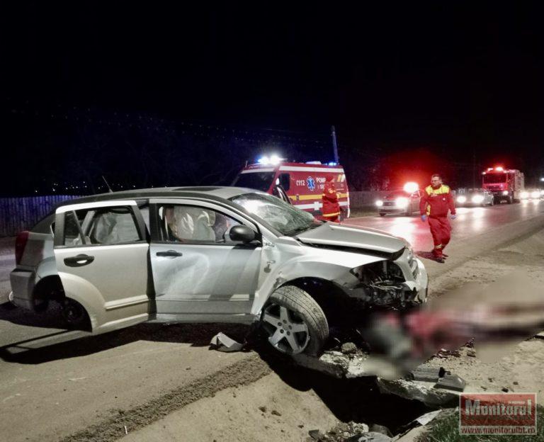Accident cu cinci răniți din cauza unui pieton băut