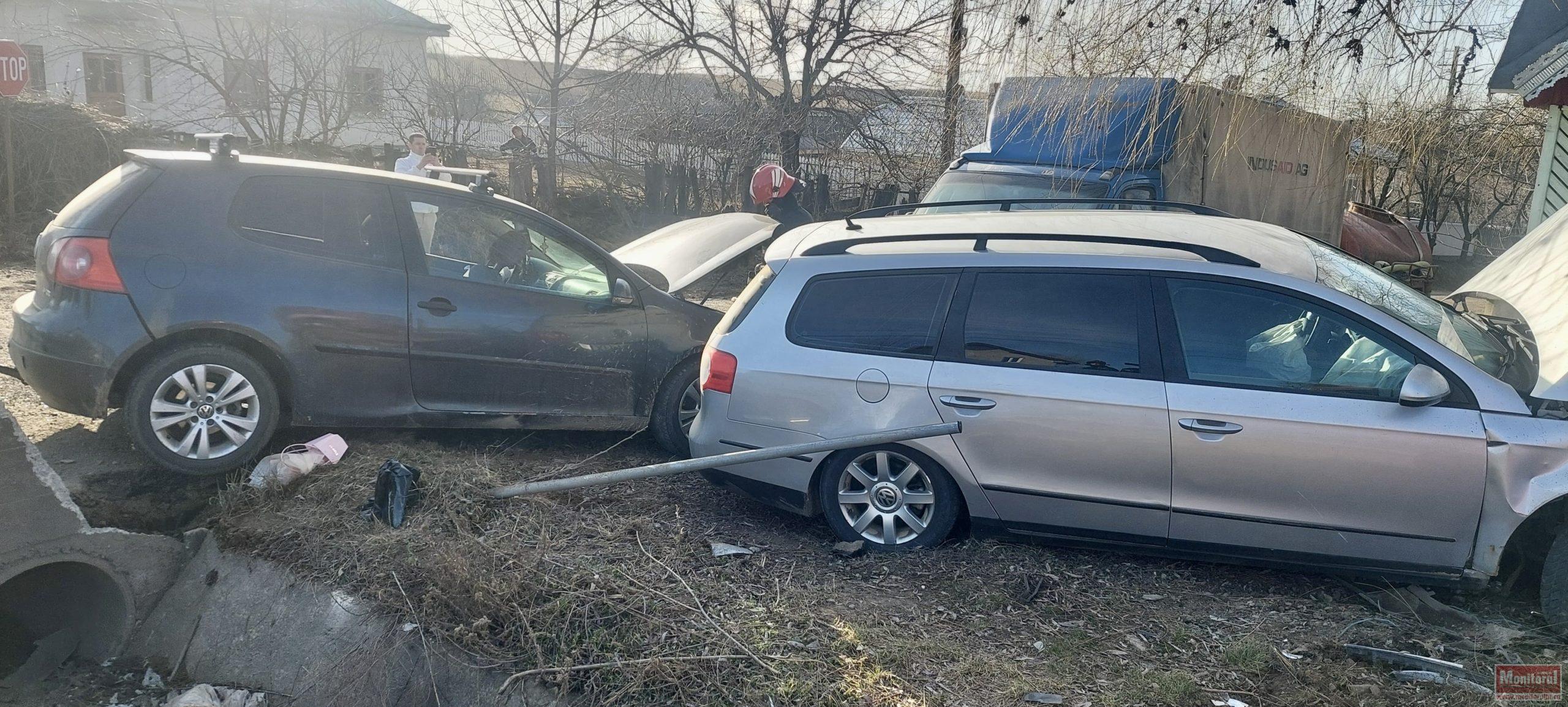 Mamă și fiică ajunse la spital după un accident grav în drum spre casă