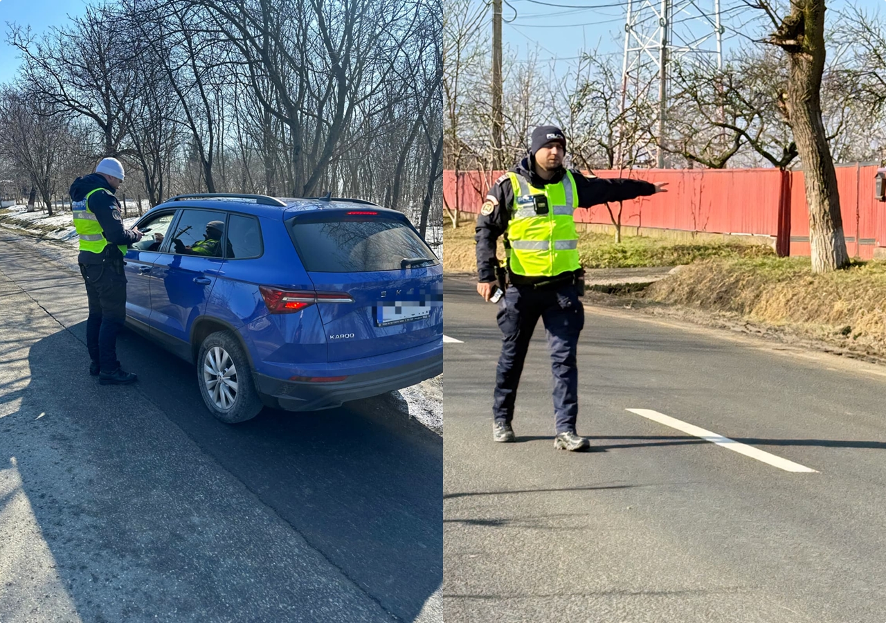 Controale ale polițiștilor în nordul județului. Dosar penal pentru un șofer și peste 200 de sancțiuni aplicate la Darabani
