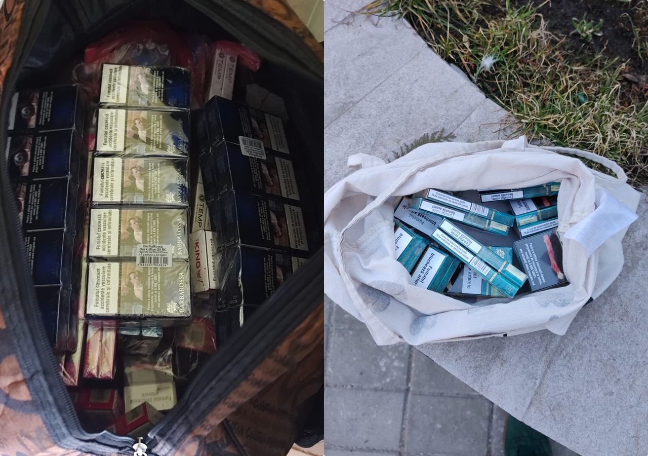 Țigări de contrabandă scoase la vânzare în Piața Centrală din Botoșani